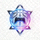 电竞篮球比分网官方Logo - 一个结合了篮球与电竞元素的绿色盾牌标志